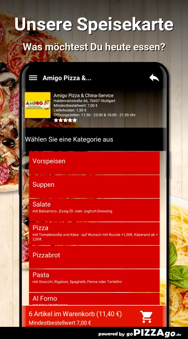 Amigo Pizza - China-Service St | Indus Appstore | Screenshot