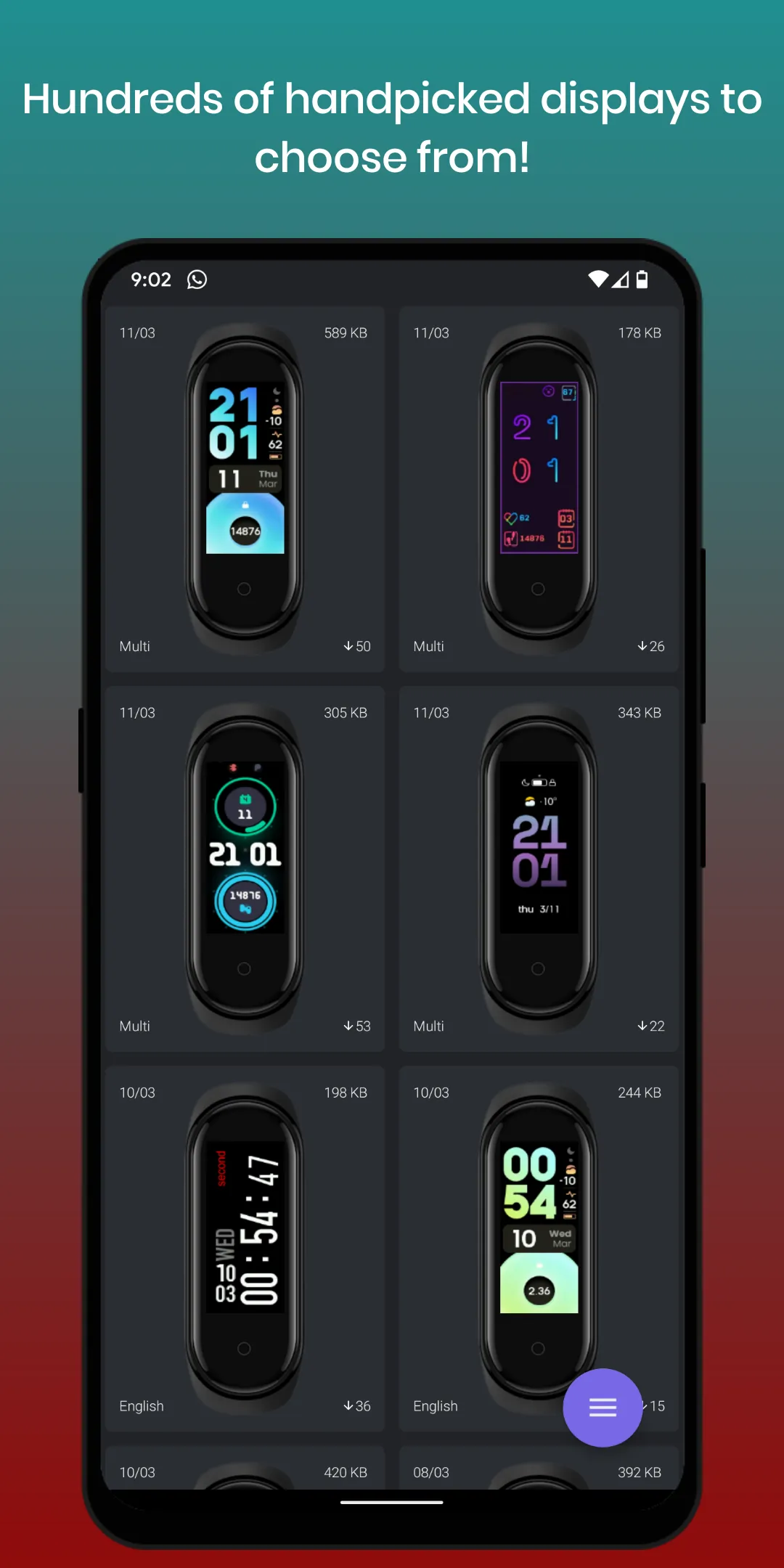 Mi Band 5 Watch Faces | Indus Appstore | Screenshot