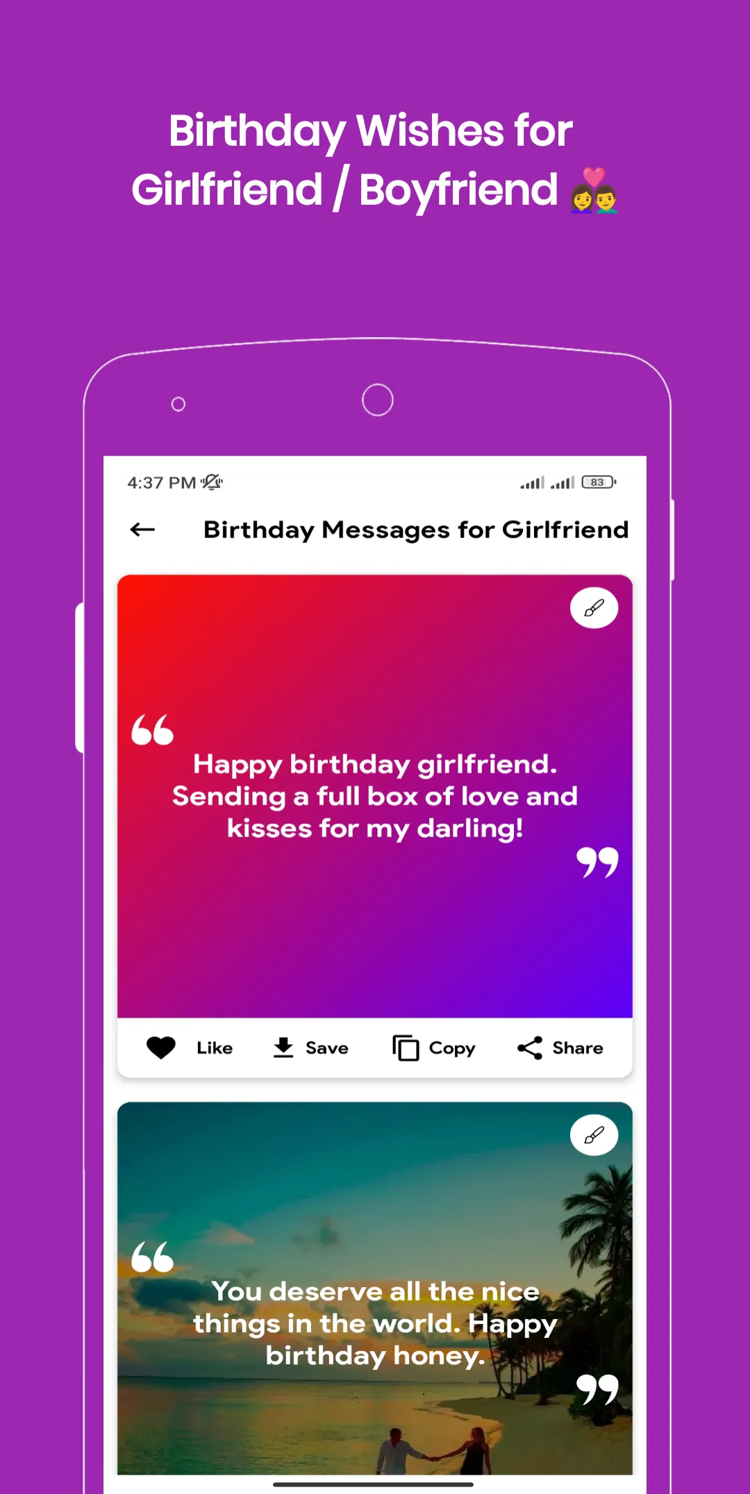 Birthday Wishes Messages | Indus Appstore | Screenshot