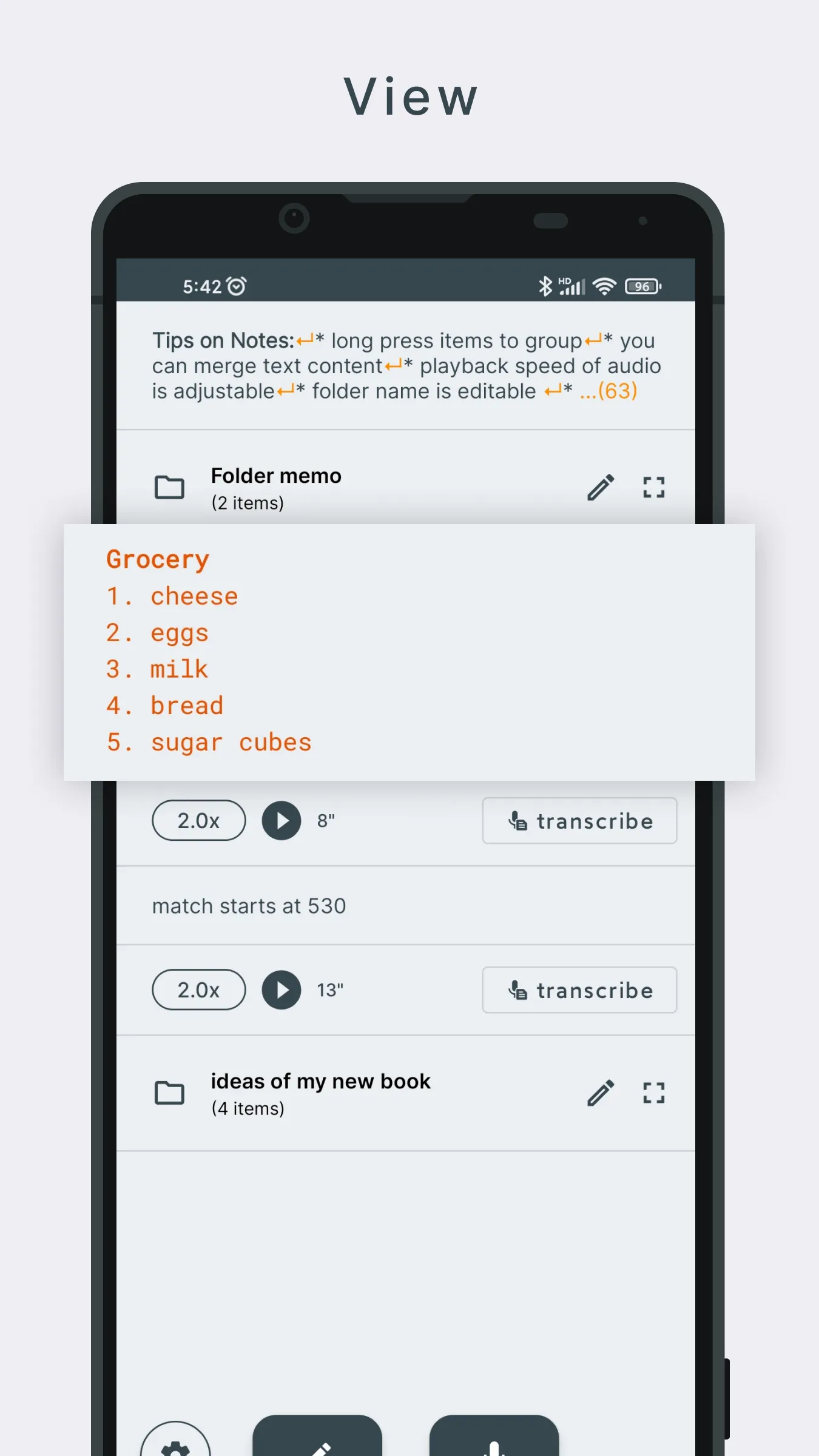 Notes | Tango Tools | Indus Appstore | Screenshot