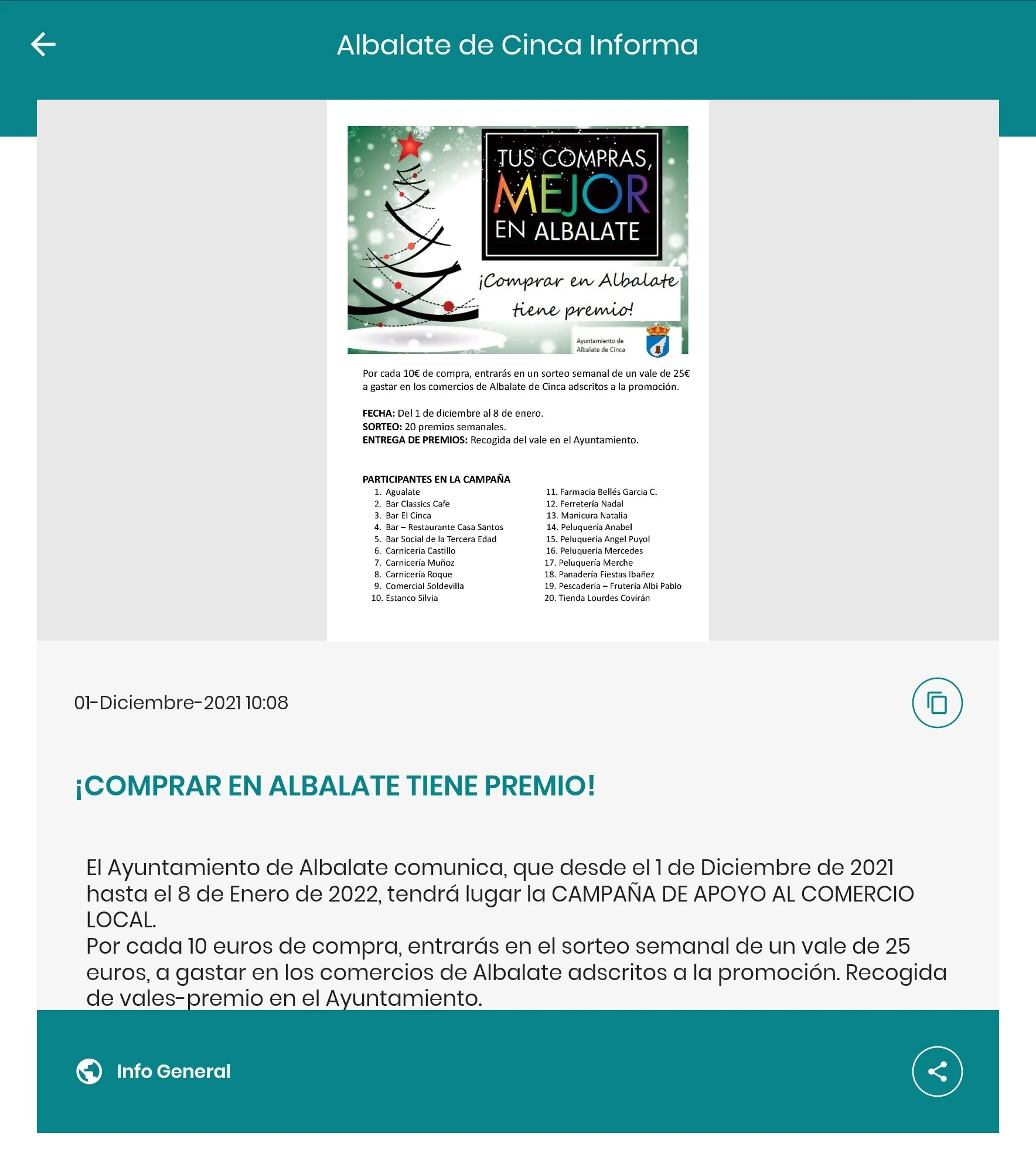 Albalate de Cinca Informa | Indus Appstore | Screenshot