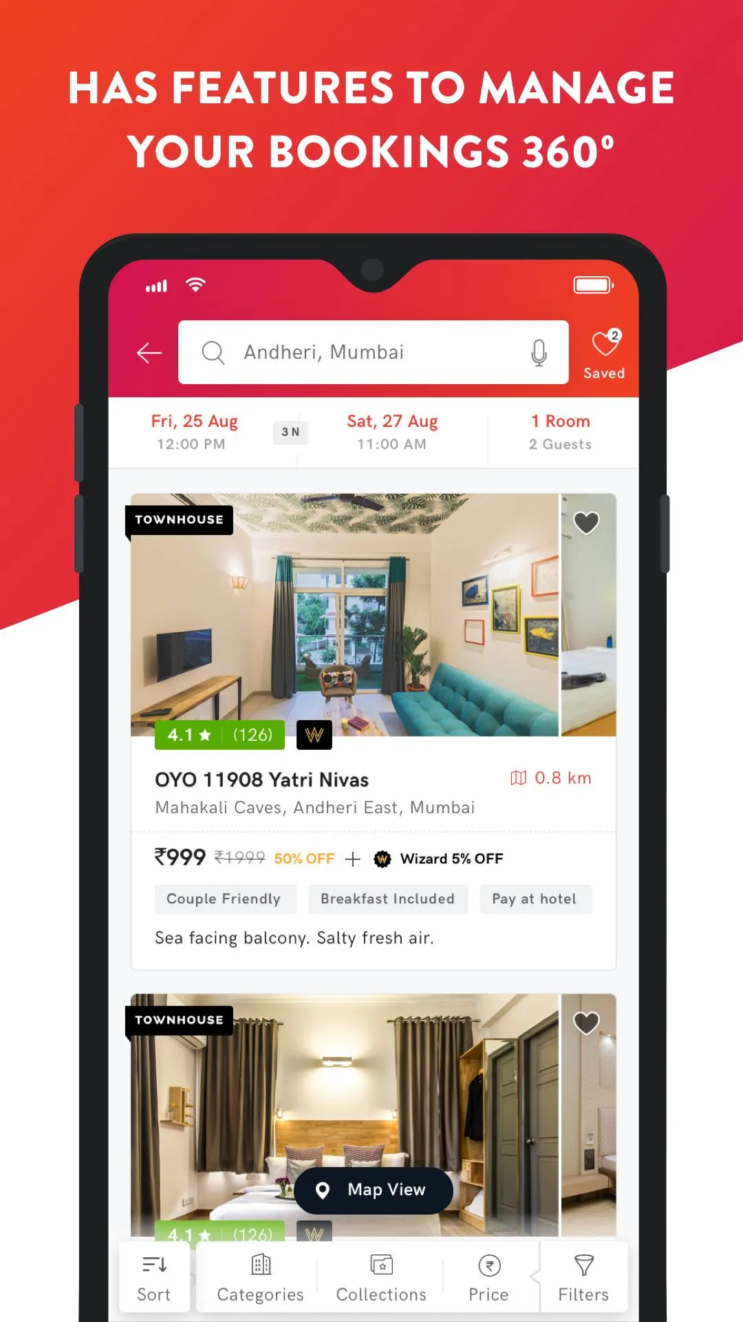 OYO Lite: Best deals on Hotels | Indus Appstore | Screenshot