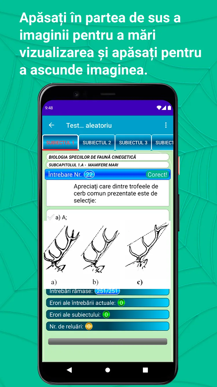 Chestionare examen de vânător | Indus Appstore | Screenshot