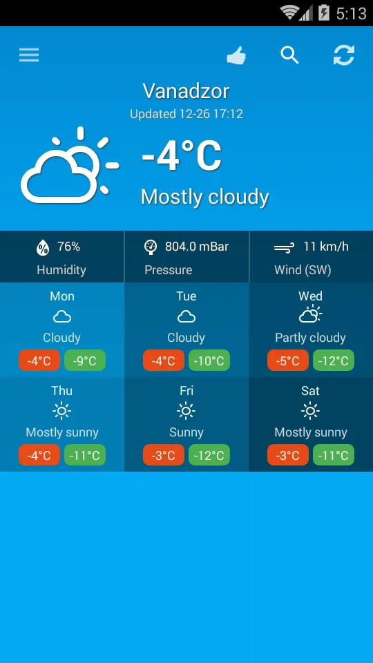 Weather Armenia | Indus Appstore | Screenshot