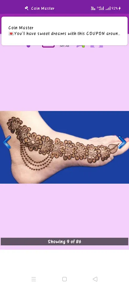 Foot Henna Design | Indus Appstore | Screenshot