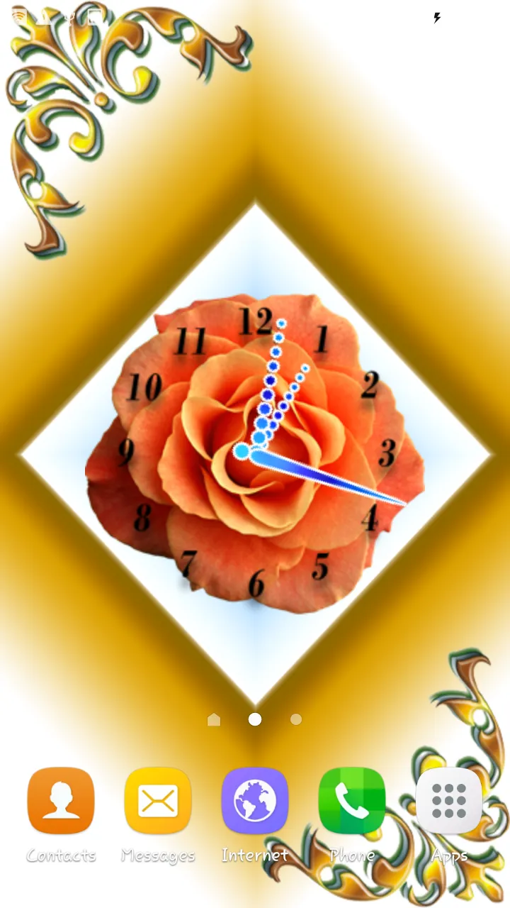 Rose Flower Clock | Indus Appstore | Screenshot