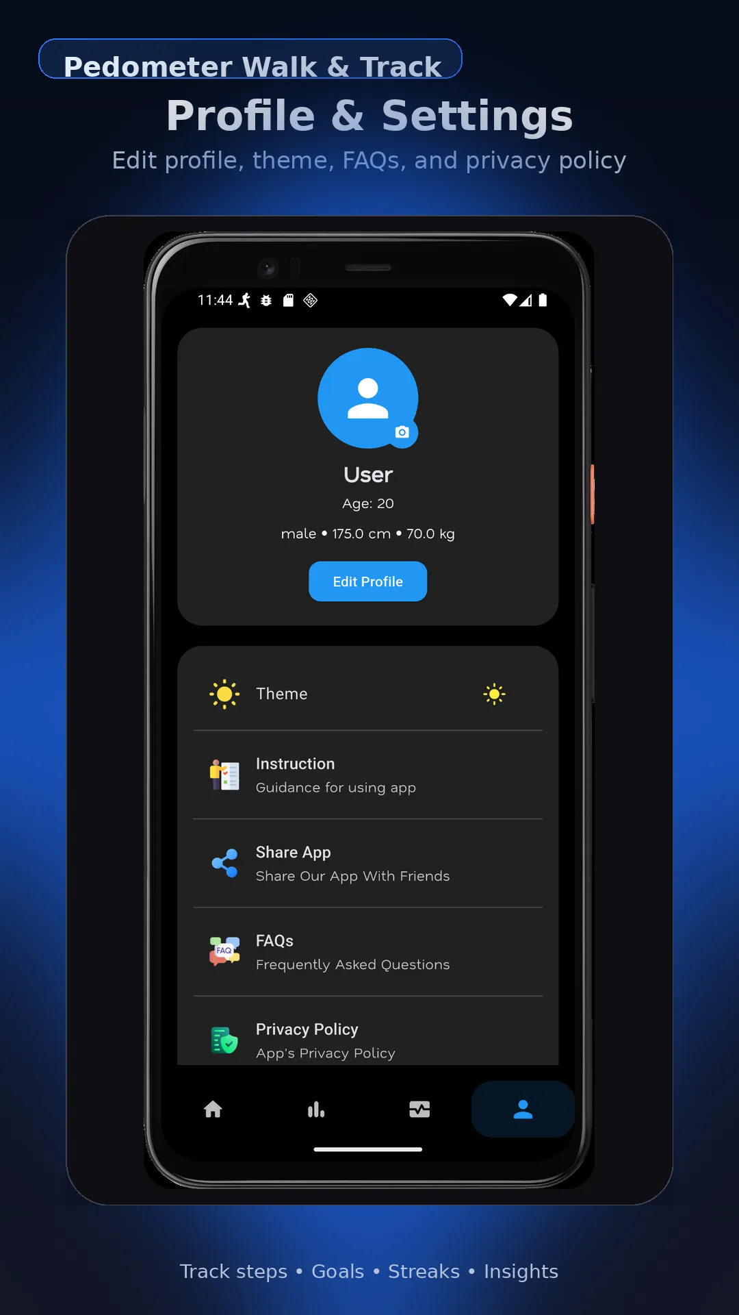 Pedometer Walk & Track | Indus Appstore | Screenshot