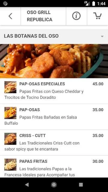 OSO GRILL REPUBLICA | Indus Appstore | Screenshot