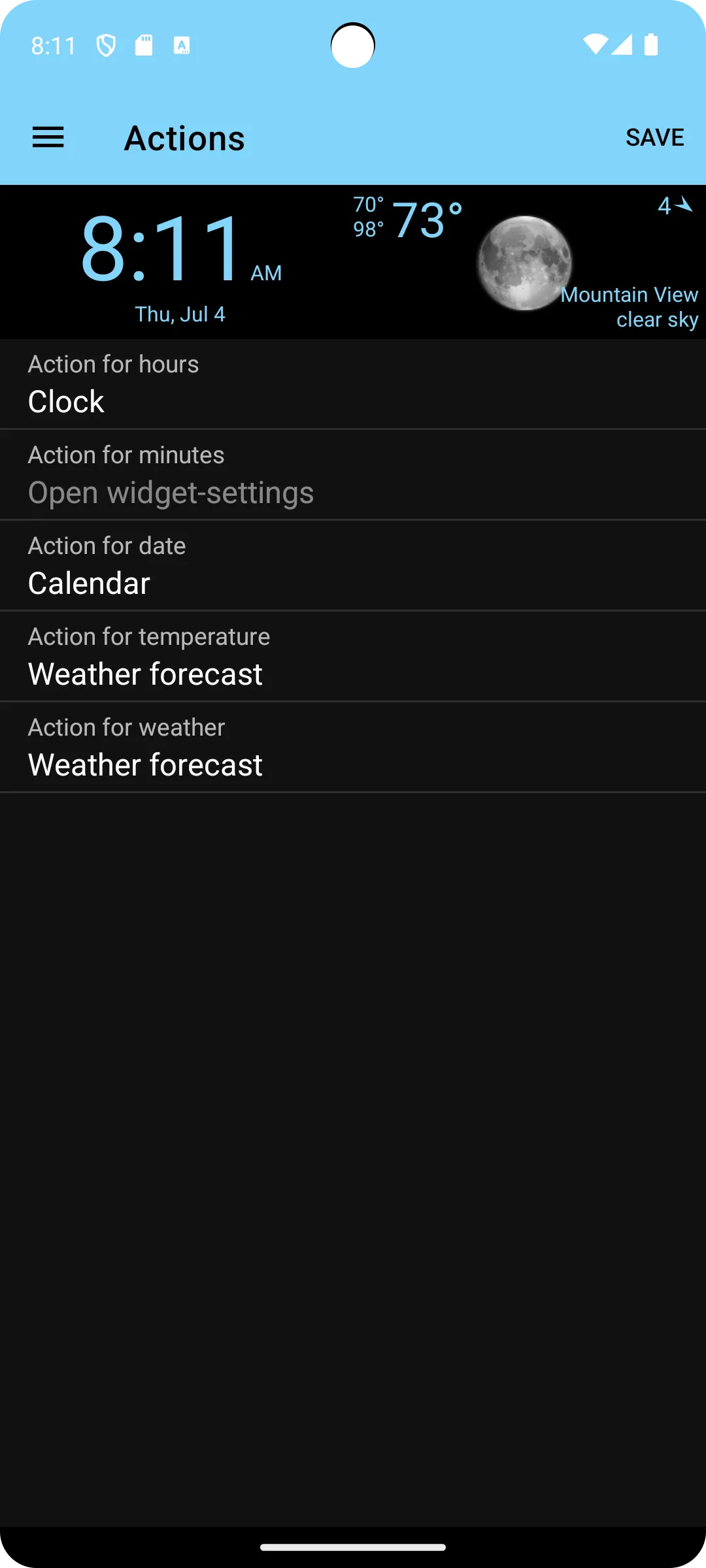 Clock, Date and Weather Widget | Indus Appstore | Screenshot