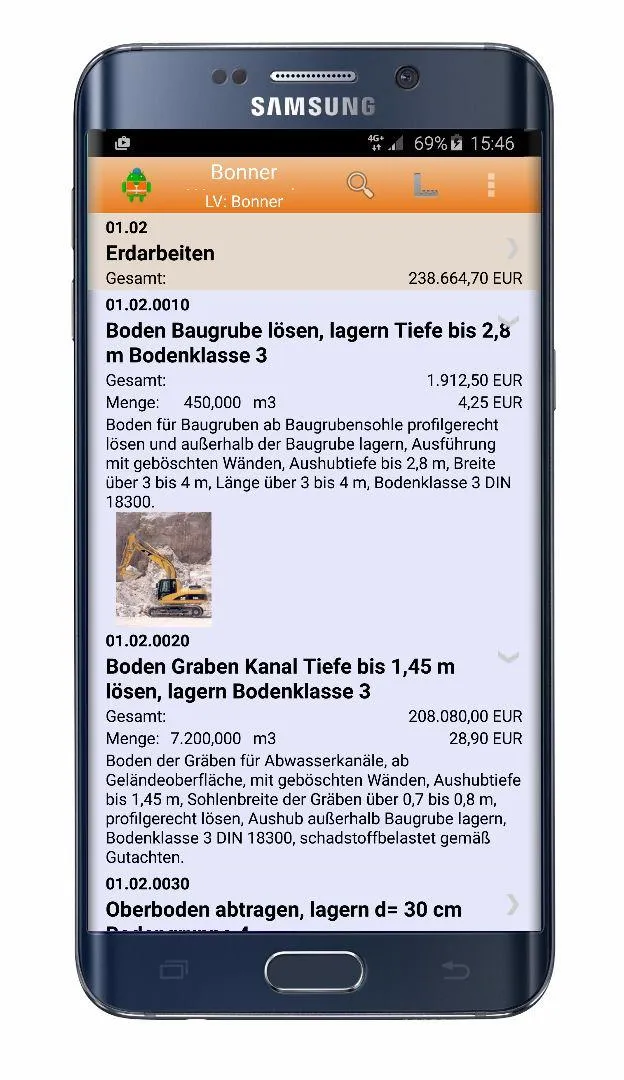 MWM-Piccolo - LV und Aufmaß | Indus Appstore | Screenshot