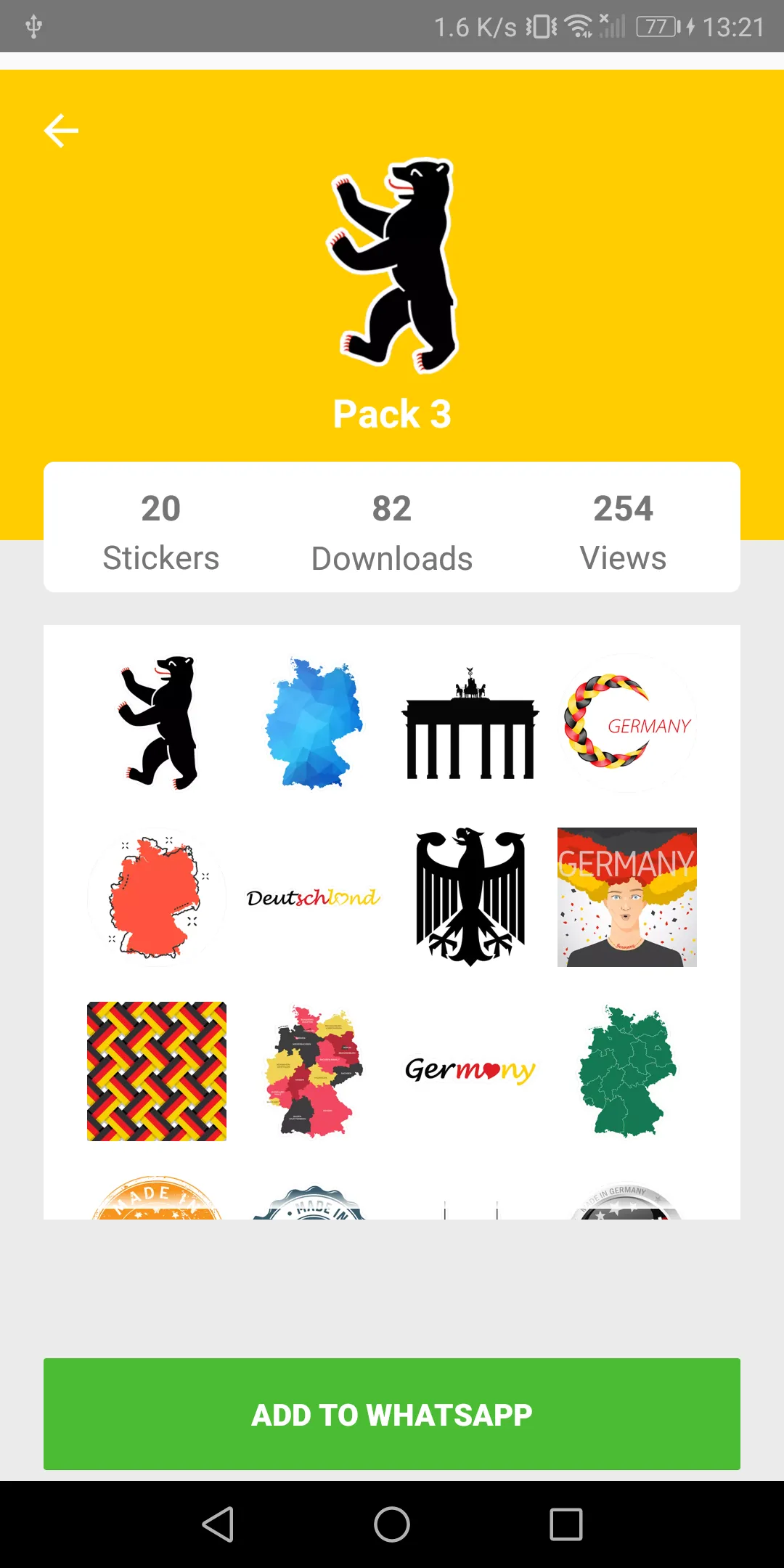 Germany Stickers for WhatsApp | Indus Appstore | Screenshot