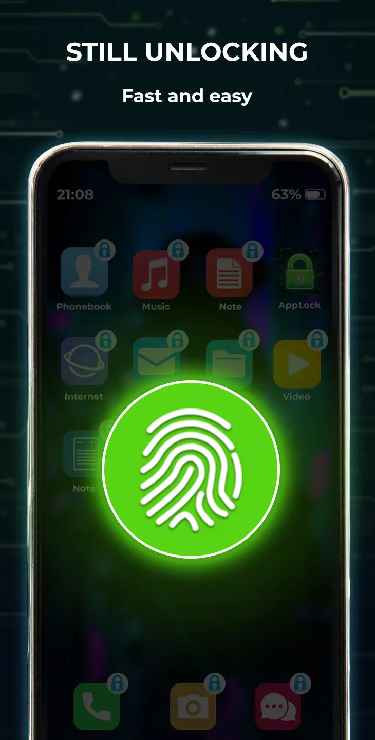 AppLock Fingerprint - App Lock | Indus Appstore | Screenshot