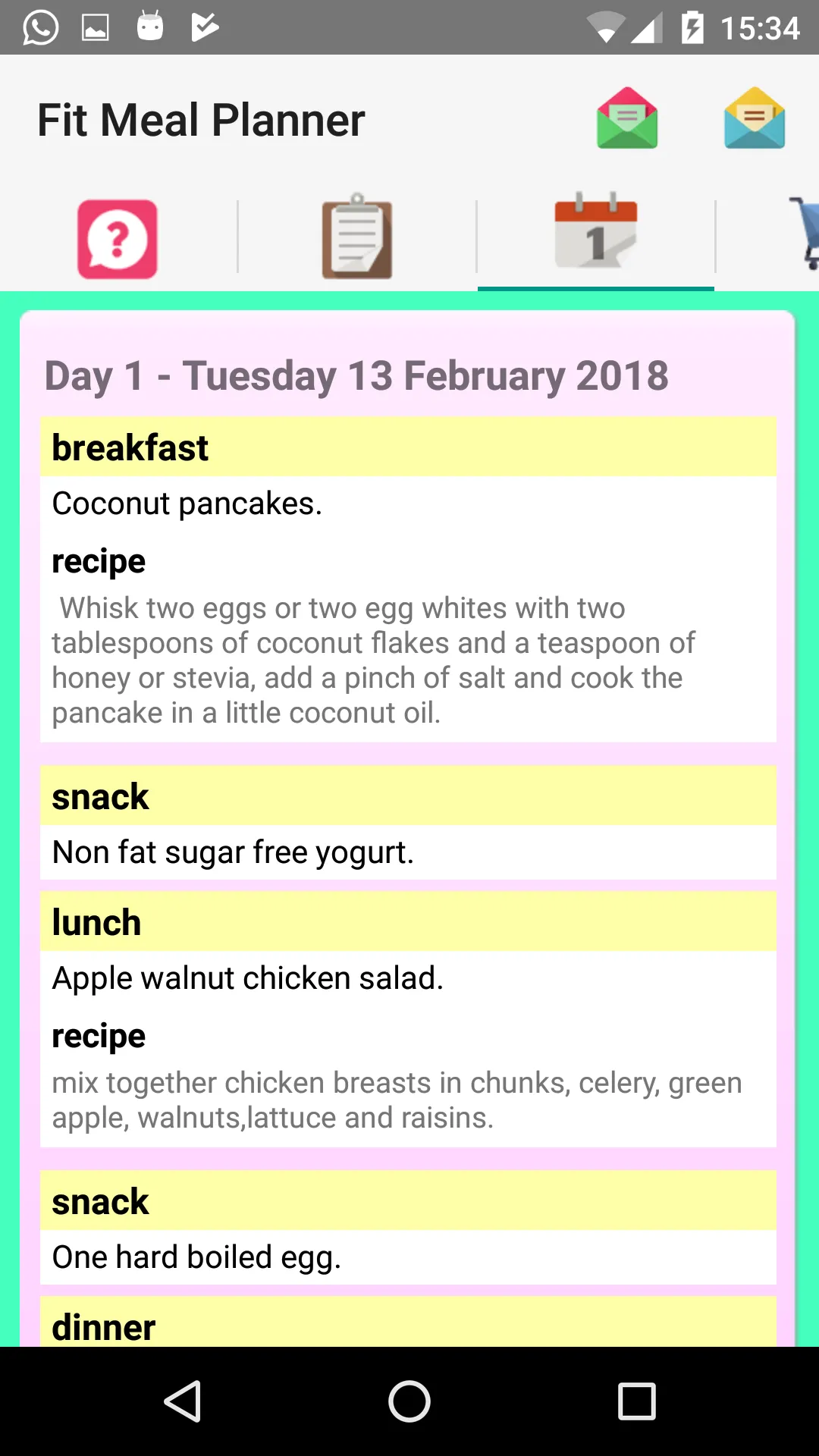 Fit Meal Planner | Indus Appstore | Screenshot