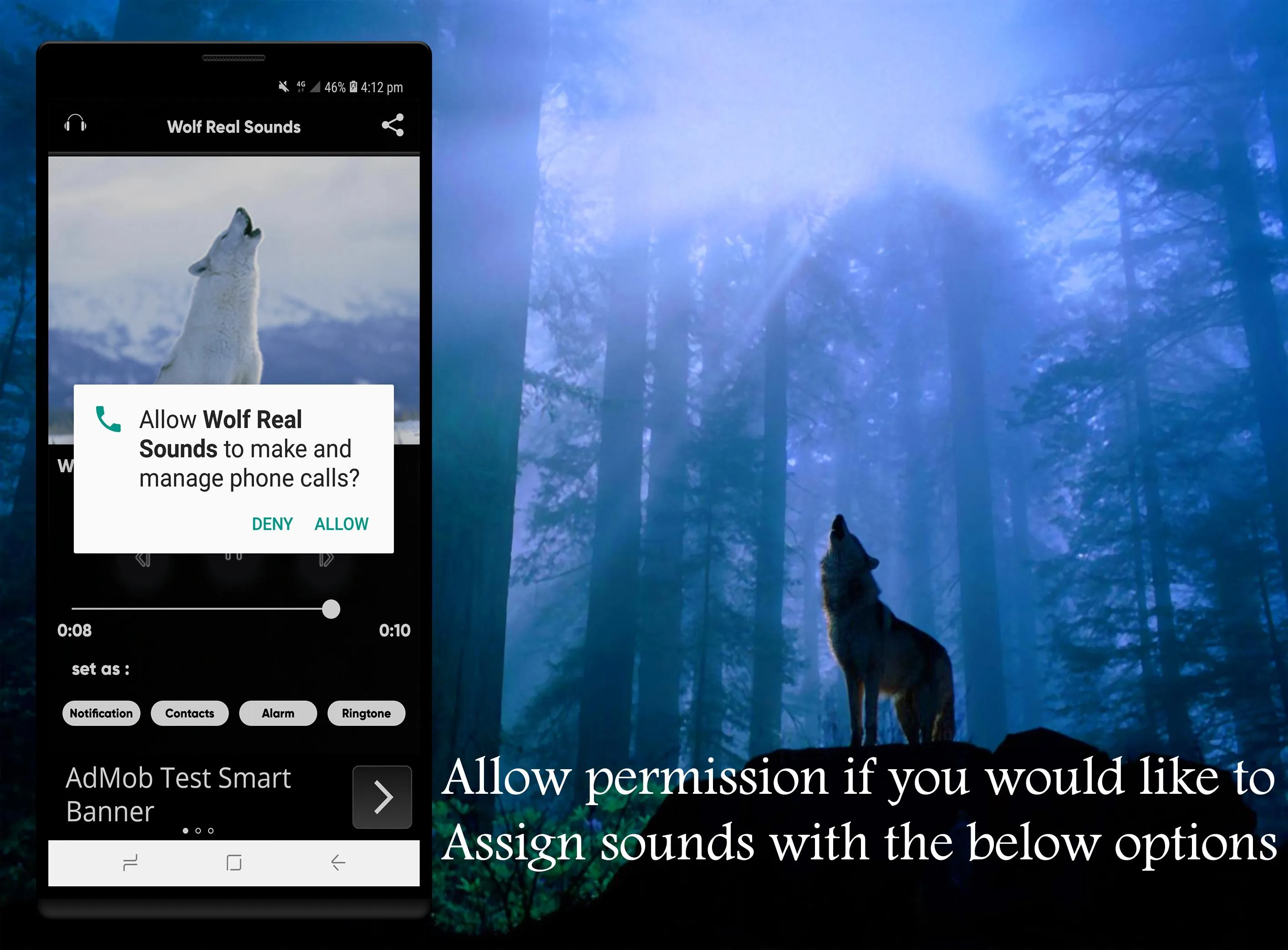 Wolf Sounds Ringtones | Indus Appstore | Screenshot