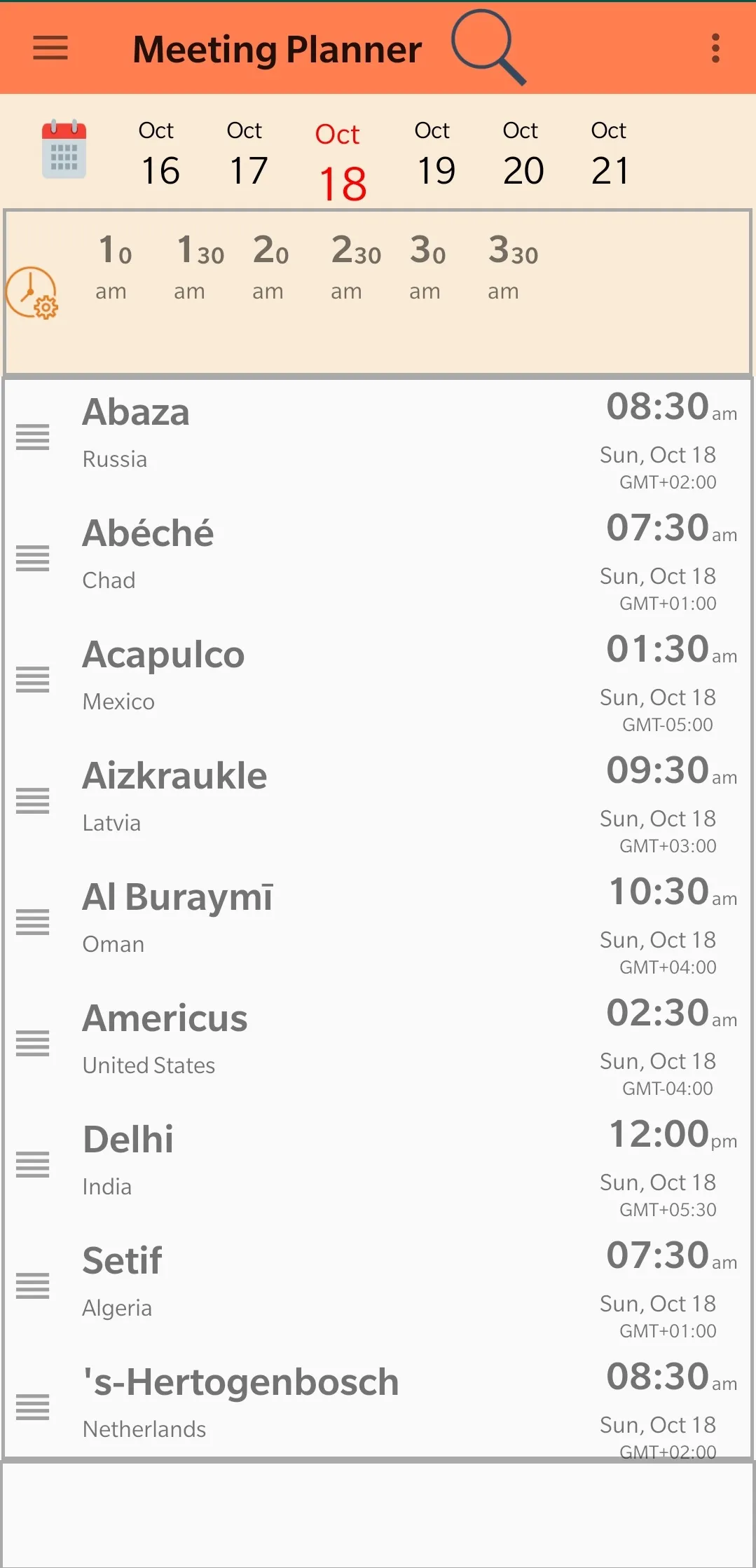 World Clock : Time | Indus Appstore | Screenshot