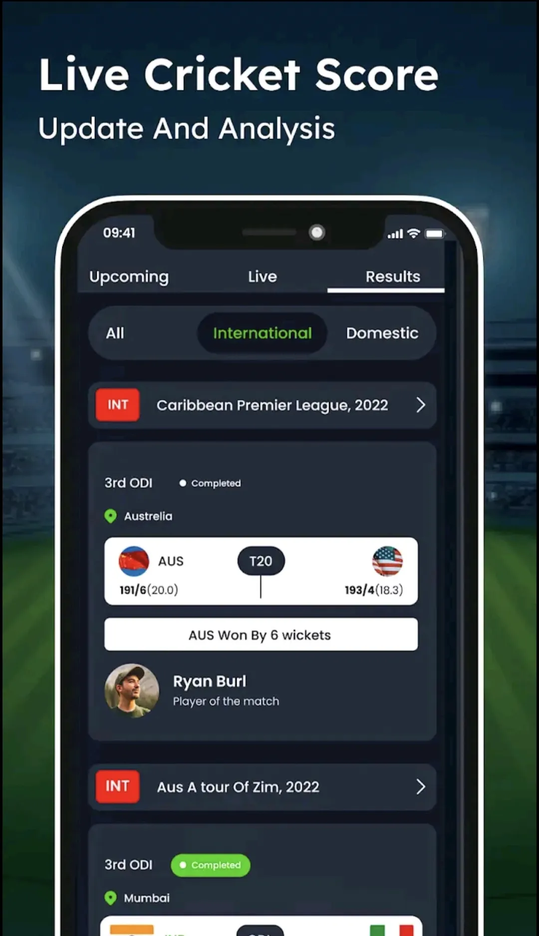 Live Cricket Score & Live Tv | Indus Appstore | Screenshot
