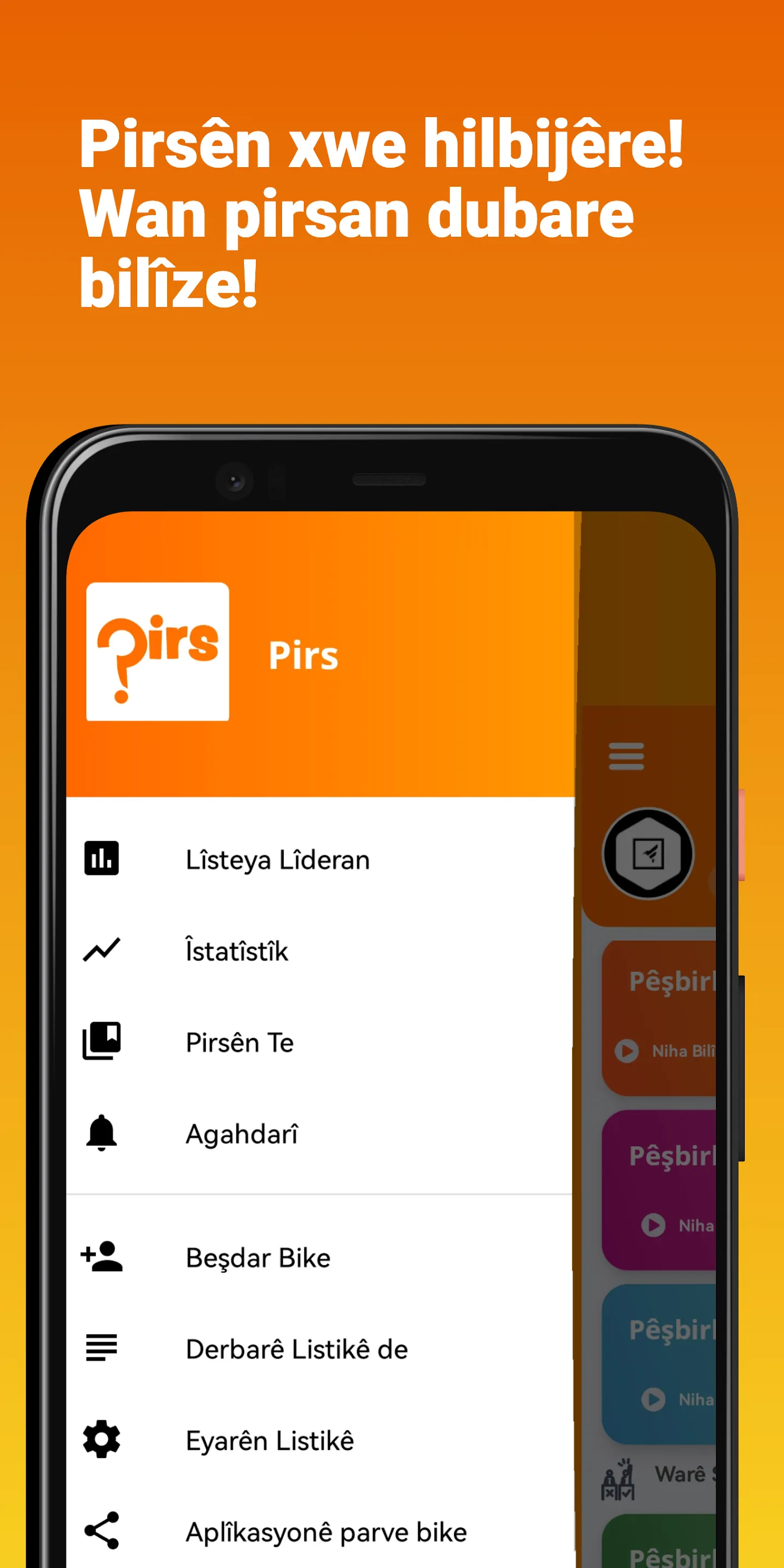 Pirs - Kurdish Online Quiz | Indus Appstore | Screenshot