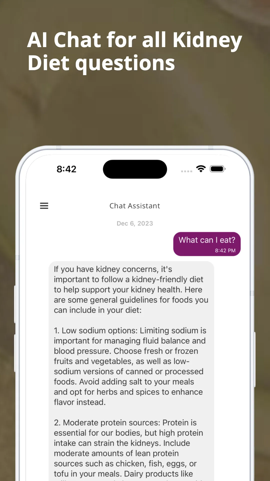 Kidney Diet Friendly Recipes | Indus Appstore | Screenshot