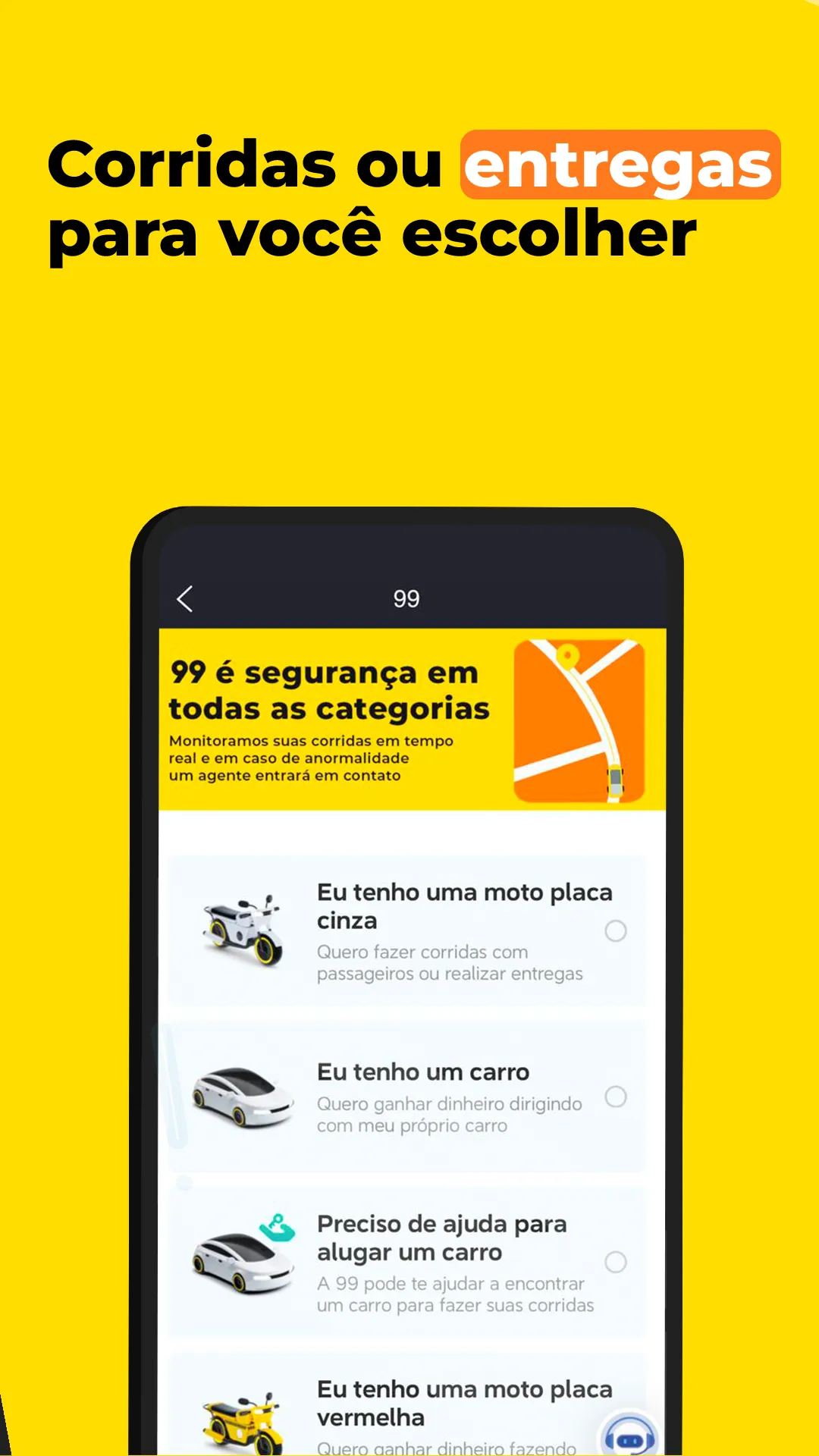 99 Motorista: Carro ou Moto | Indus Appstore | Screenshot