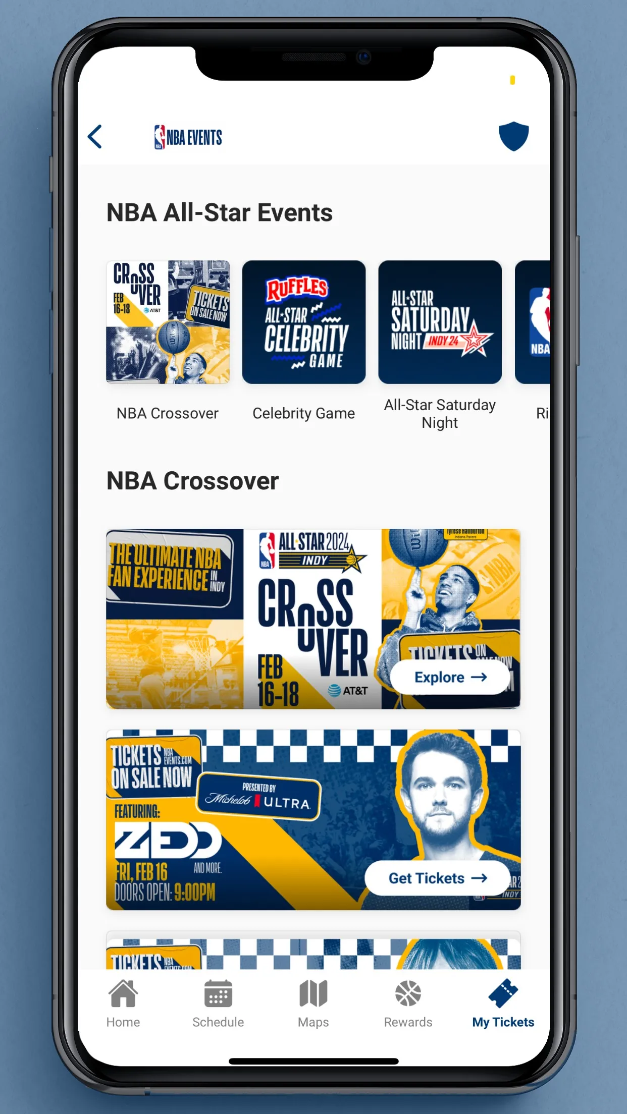 NBA Events | Indus Appstore | Screenshot