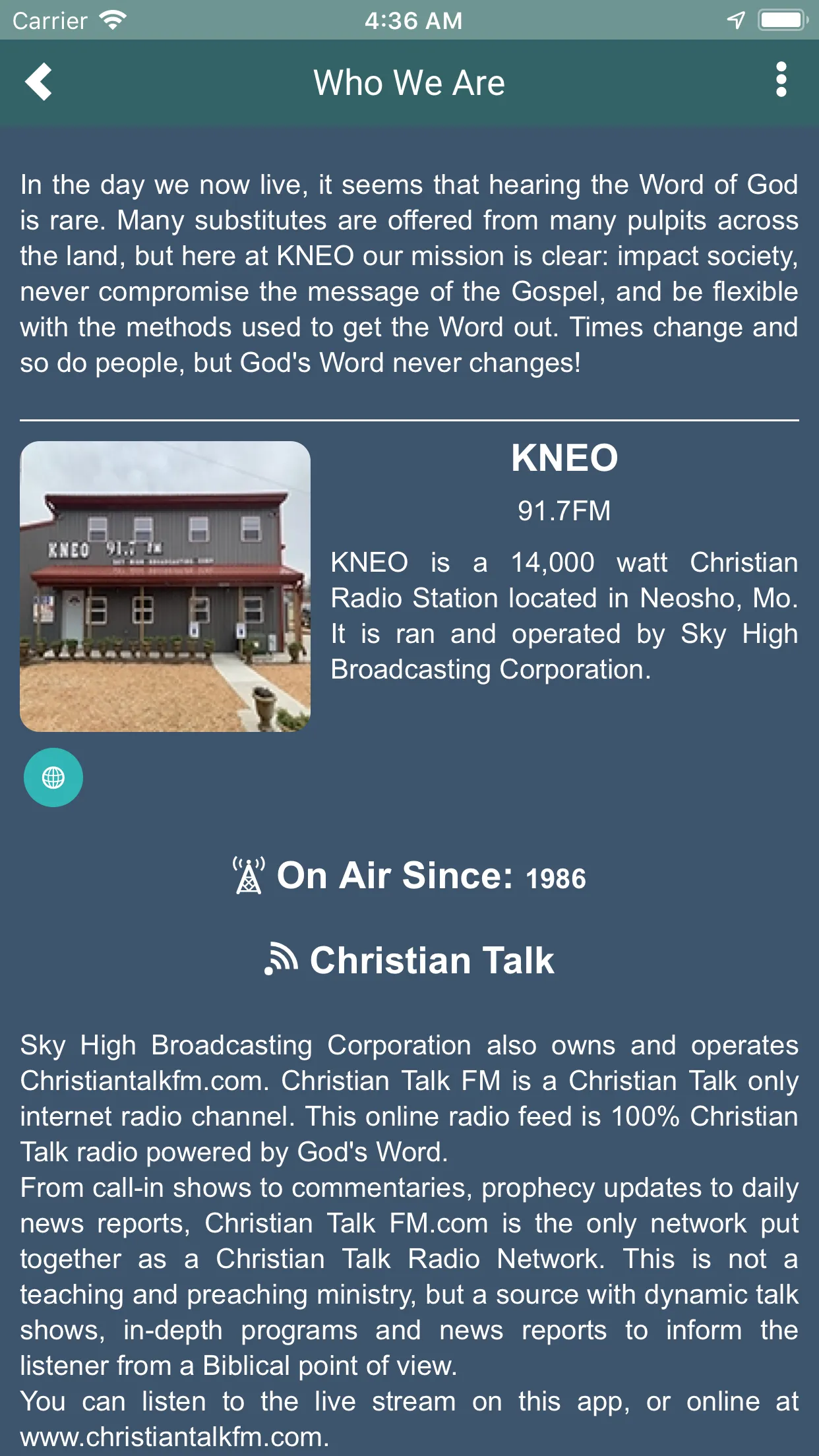 KNEO 91.7fm | Indus Appstore | Screenshot