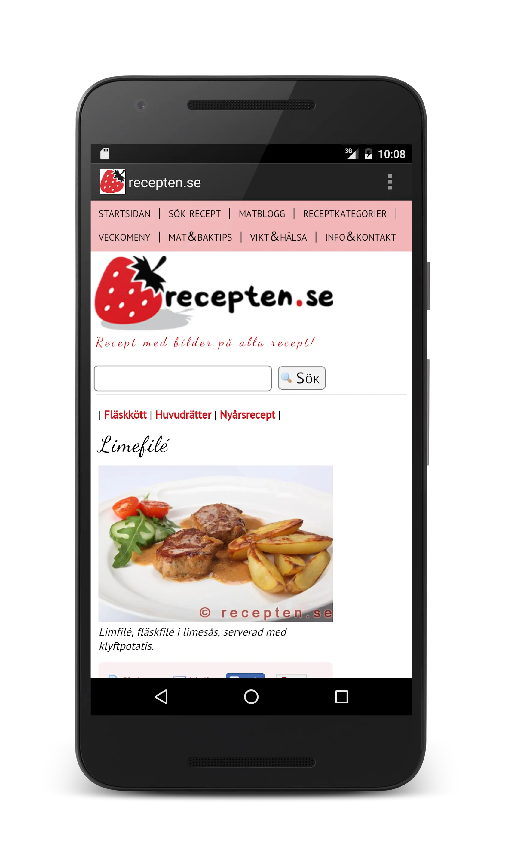 recepten.se | Indus Appstore | Screenshot