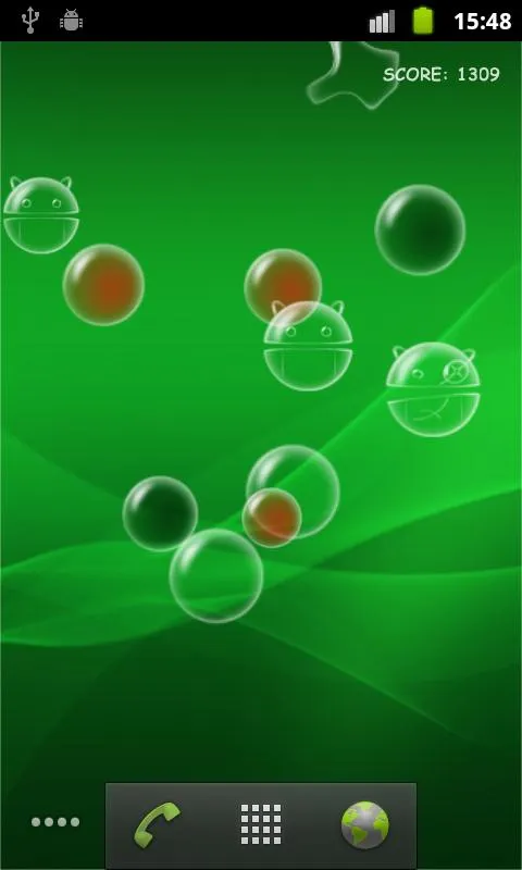 Bubble Droid Live Wallpaper | Indus Appstore | Screenshot