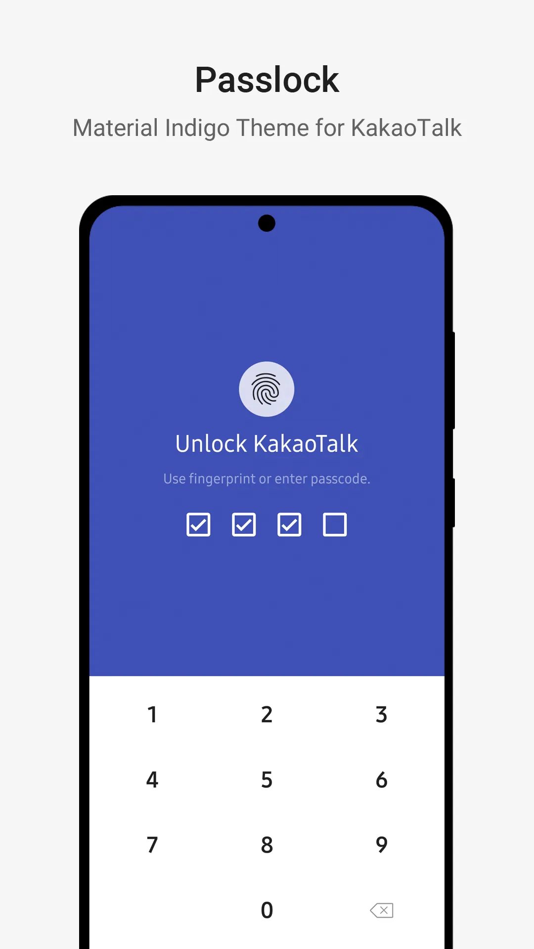 MaterialIndigo－KakaoTalk Theme | Indus Appstore | Screenshot