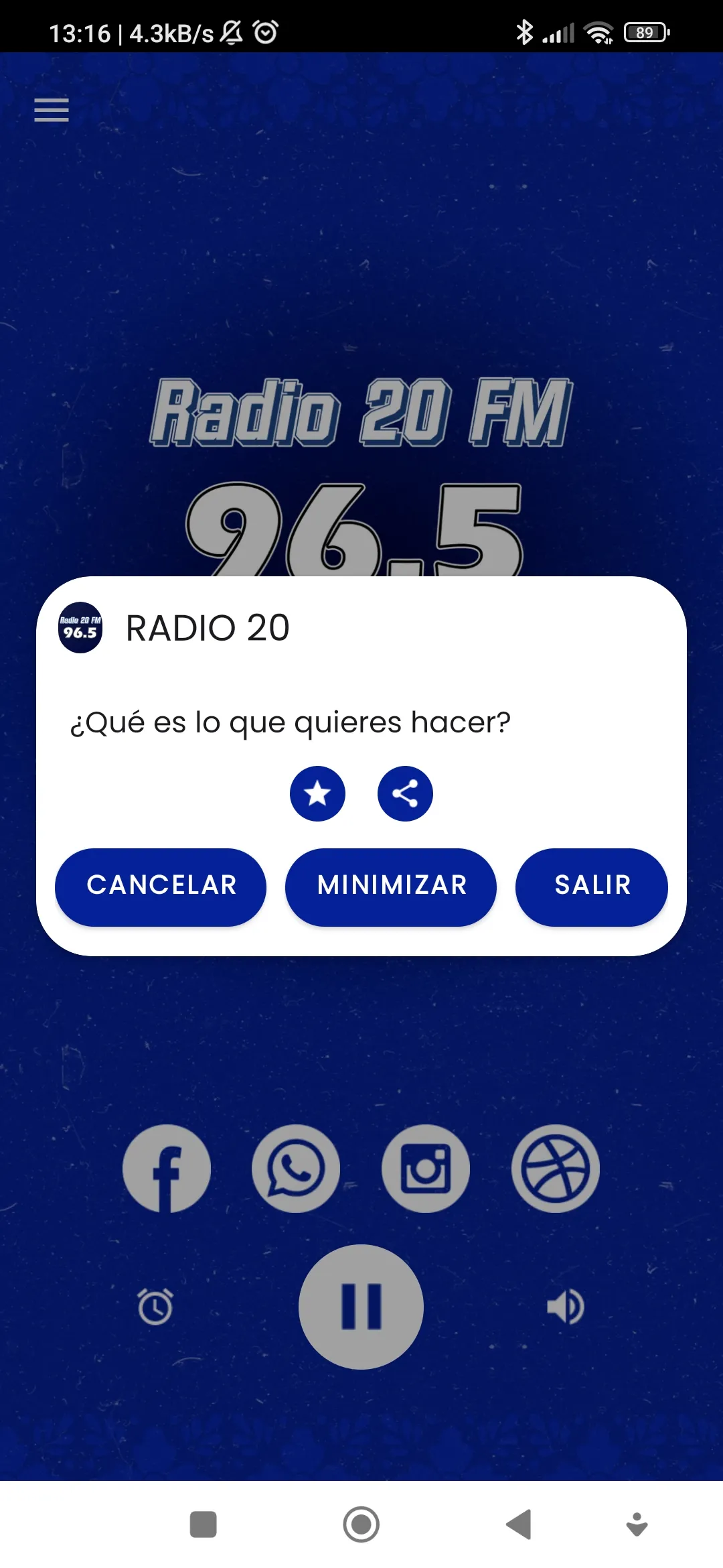 Radio 20 FM 96.5 | Indus Appstore | Screenshot