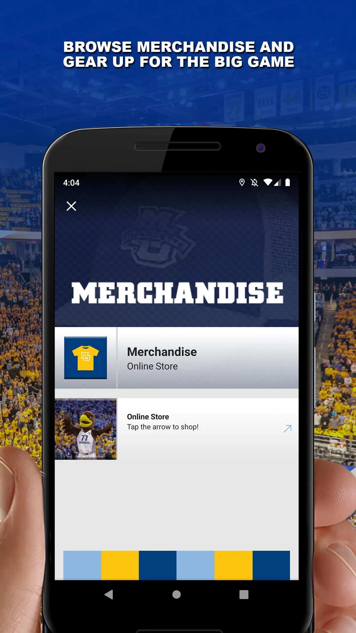 Marquette Gameday | Indus Appstore | Screenshot