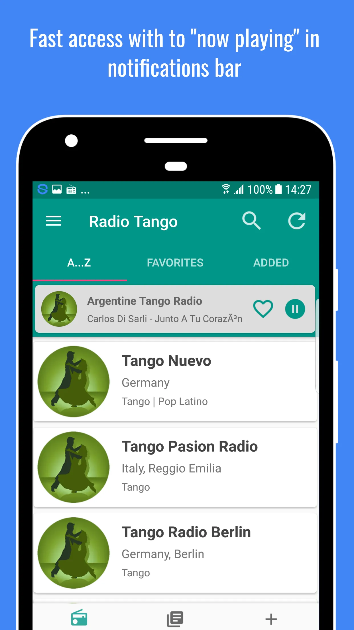 Tango Music Radio Worldwide | Indus Appstore | Screenshot