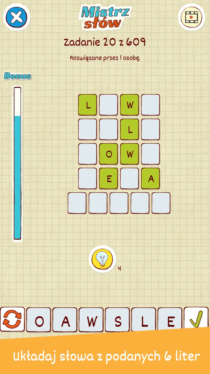 Mistrz Słów - Układanka słowna | Indus Appstore | Screenshot