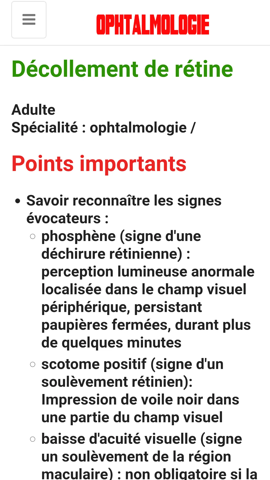 Ophthalmology | Indus Appstore | Screenshot