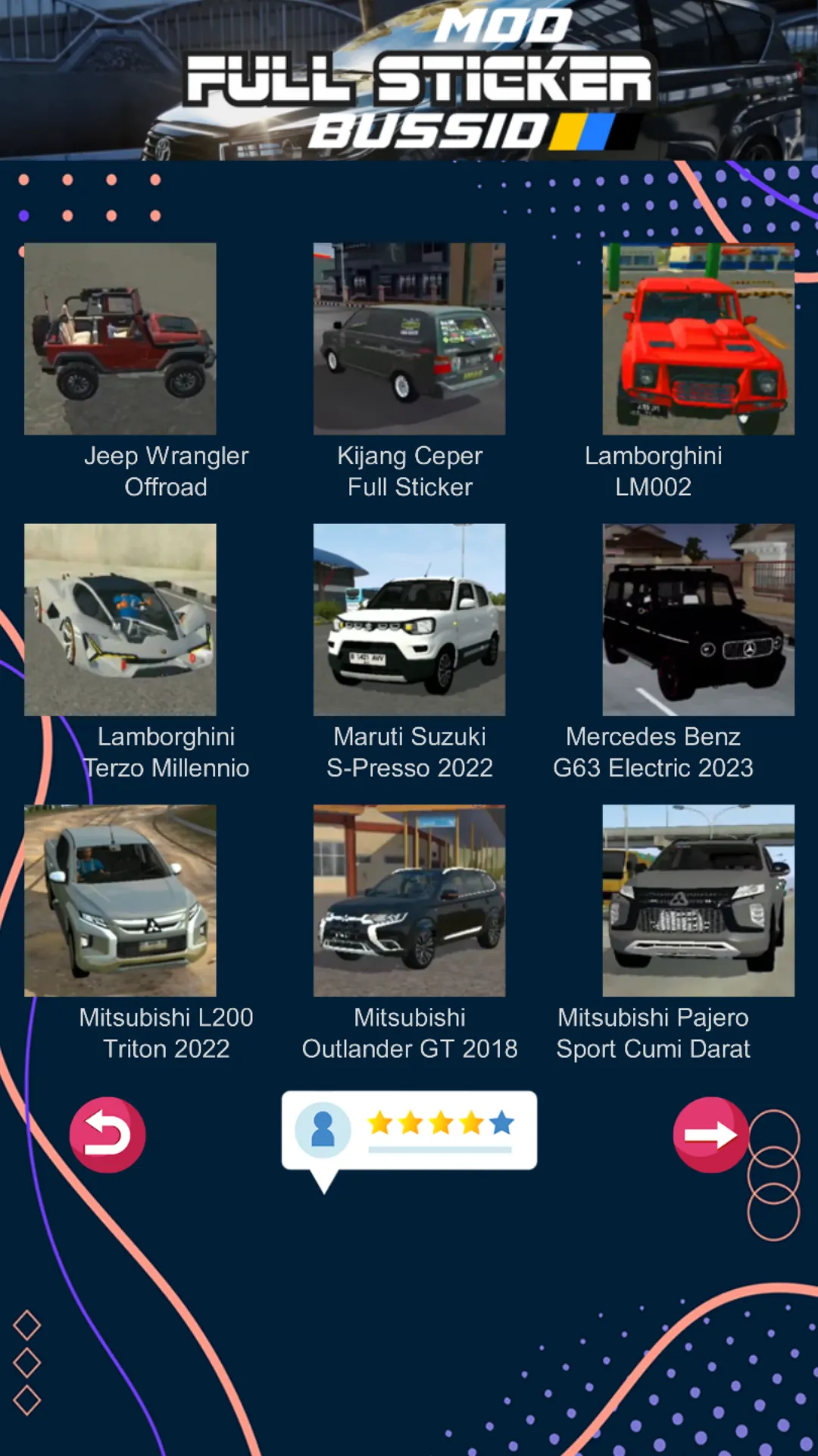 Mod Bussid Mobil Full Sticker | Indus Appstore | Screenshot