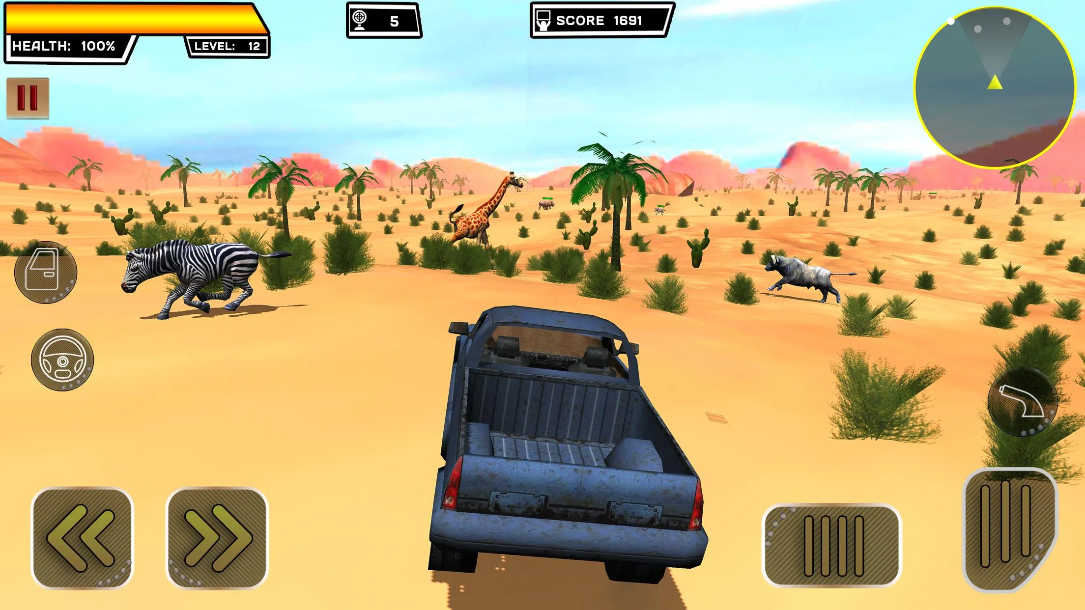 Animals Hunting 4x4 Safari 3D | Indus Appstore | Screenshot