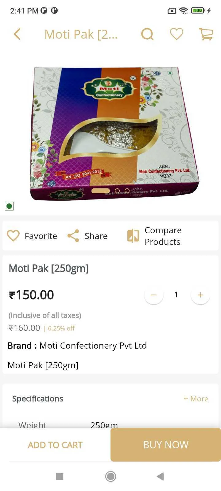 Moti Confectionery | Indus Appstore | Screenshot