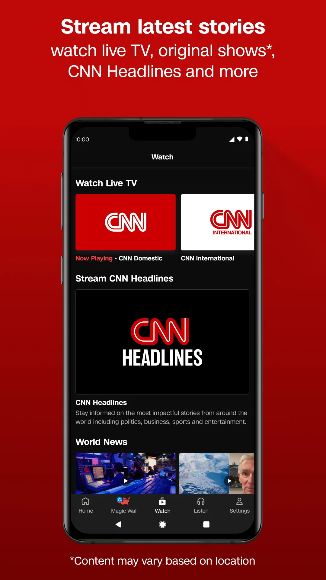 CNN: Breaking US & World News | Indus Appstore | Screenshot