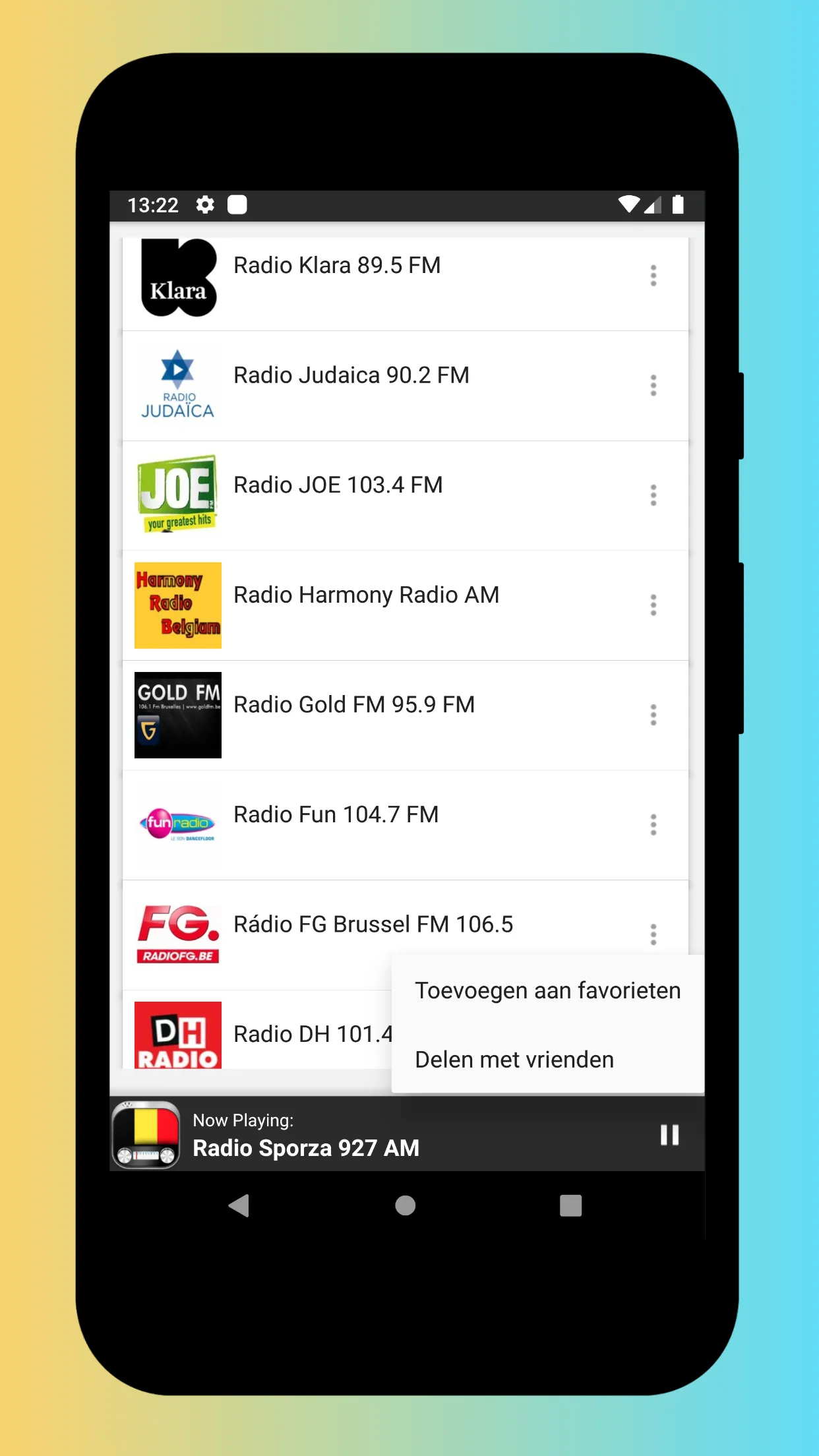 Radio Belgium - Radio FM & AM | Indus Appstore | Screenshot