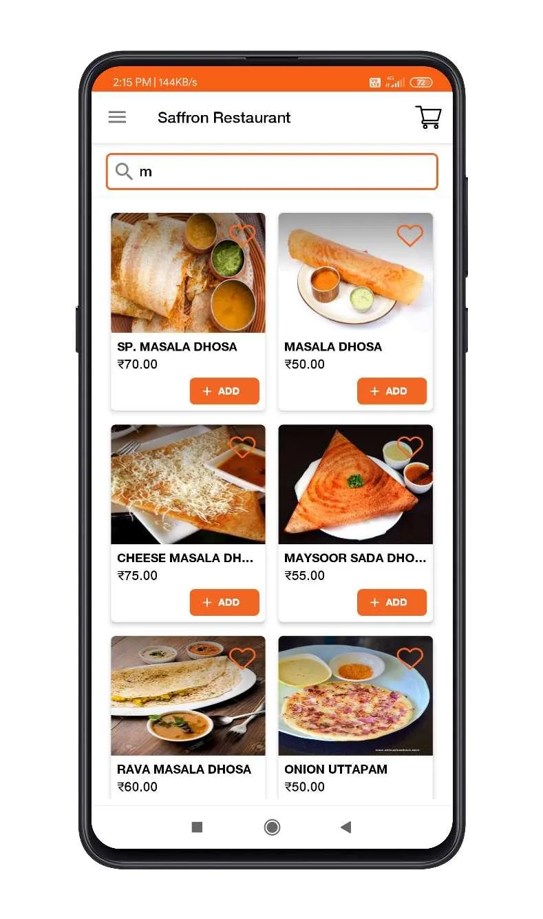 Saffron Restaurant | Indus Appstore | Screenshot