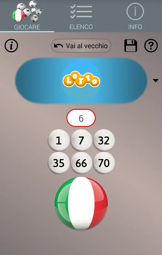 Lotto Italia: Algoritmo | Indus Appstore | Screenshot