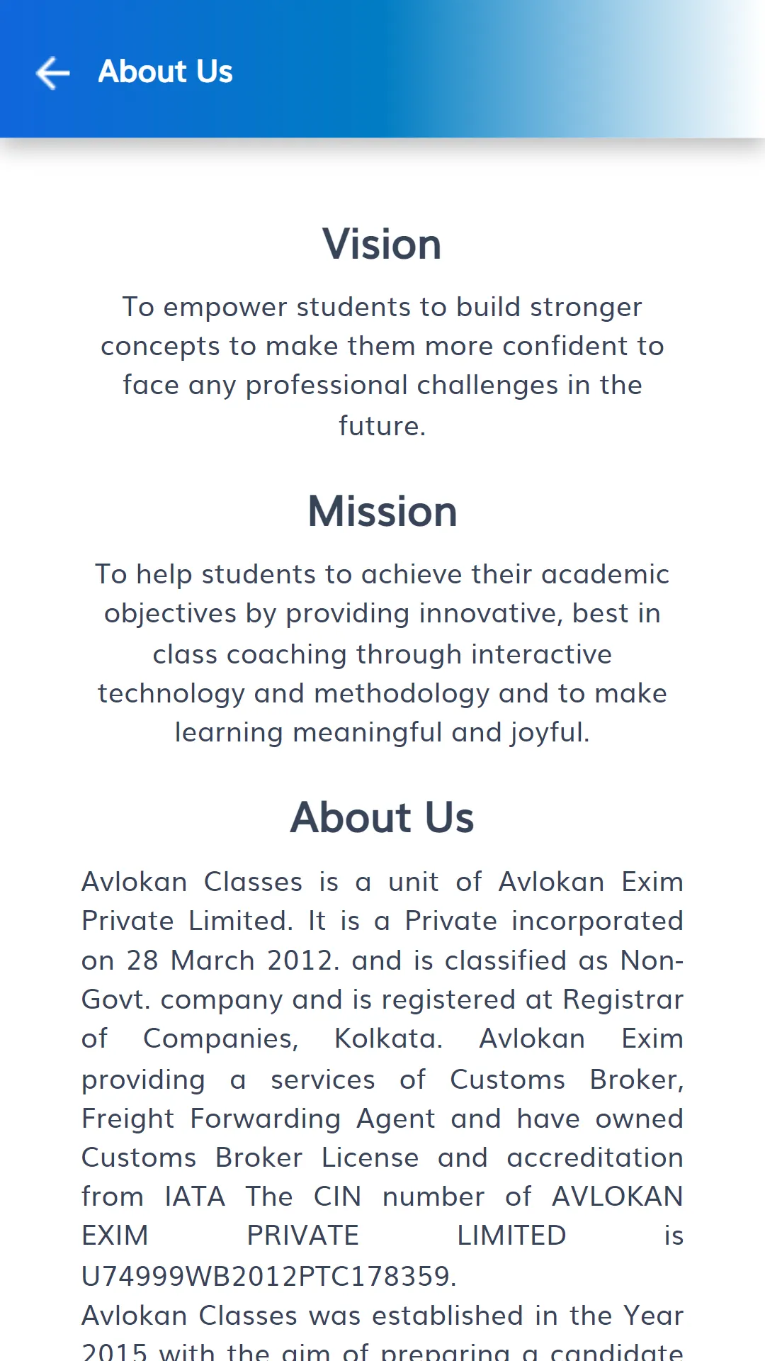 AVLOKAN CLASSES | Indus Appstore | Screenshot