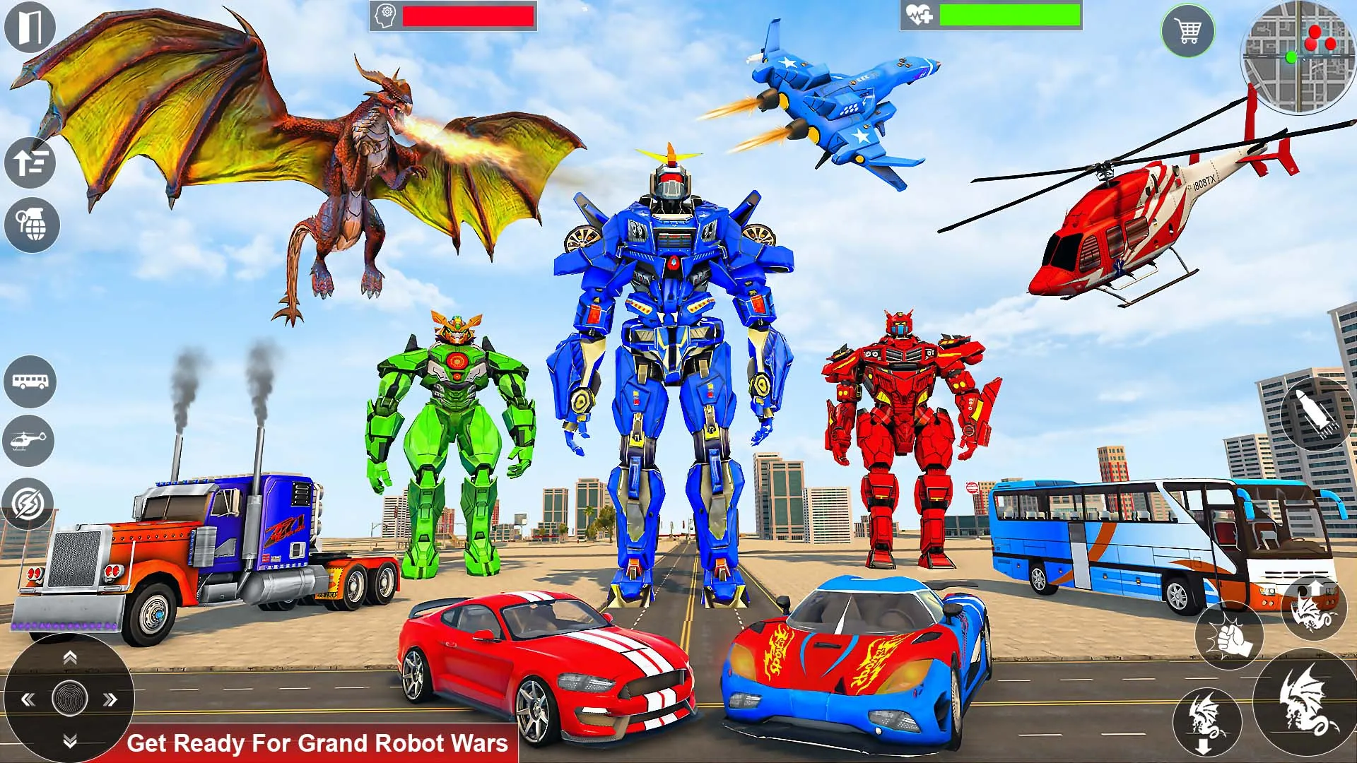 Dragon Robot Car Games 3d | Indus Appstore | Screenshot