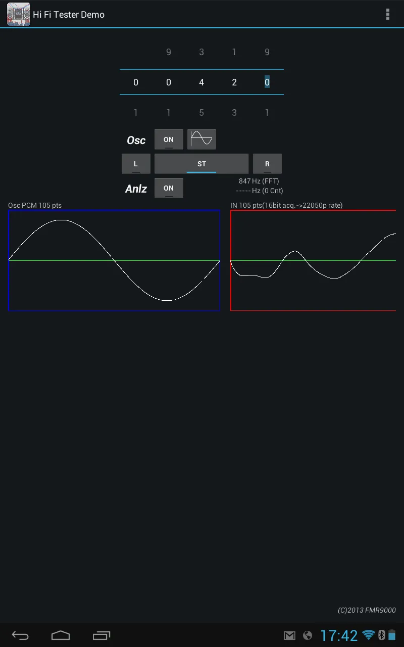 Hi Fi Test Demo | Indus Appstore | Screenshot