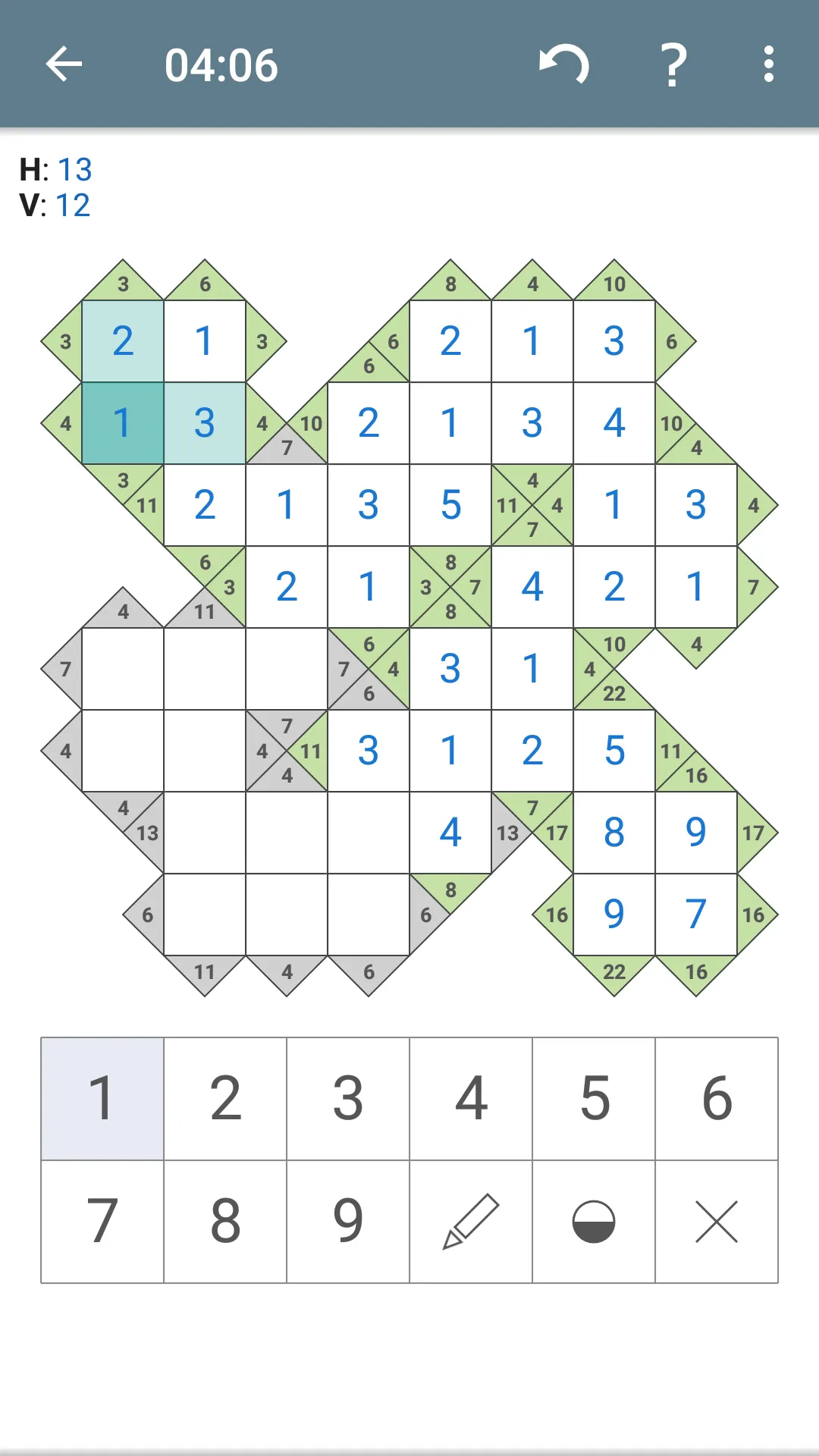 Kakuro (Cross Sums) | Indus Appstore | Screenshot