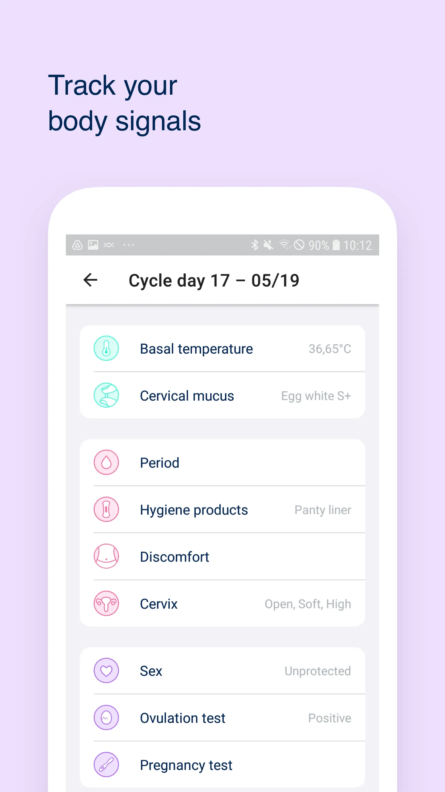 Ovy – period, ovulation, cycle | Indus Appstore | Screenshot