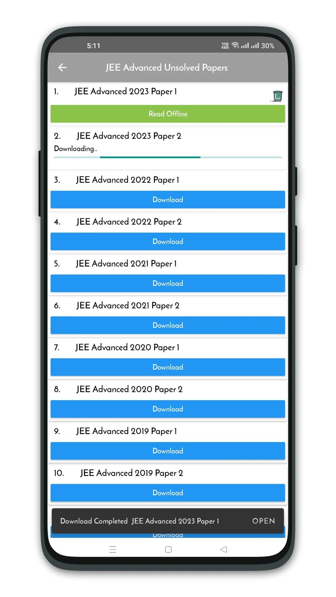 JEE Advanced Solved Papers | Indus Appstore | Screenshot