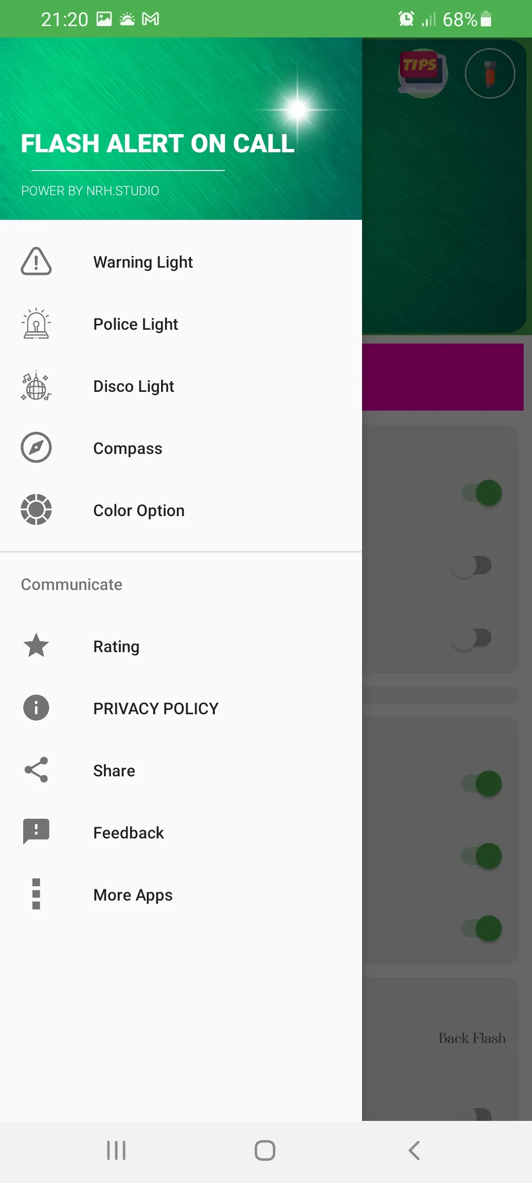 color flash alert: flash call | Indus Appstore | Screenshot
