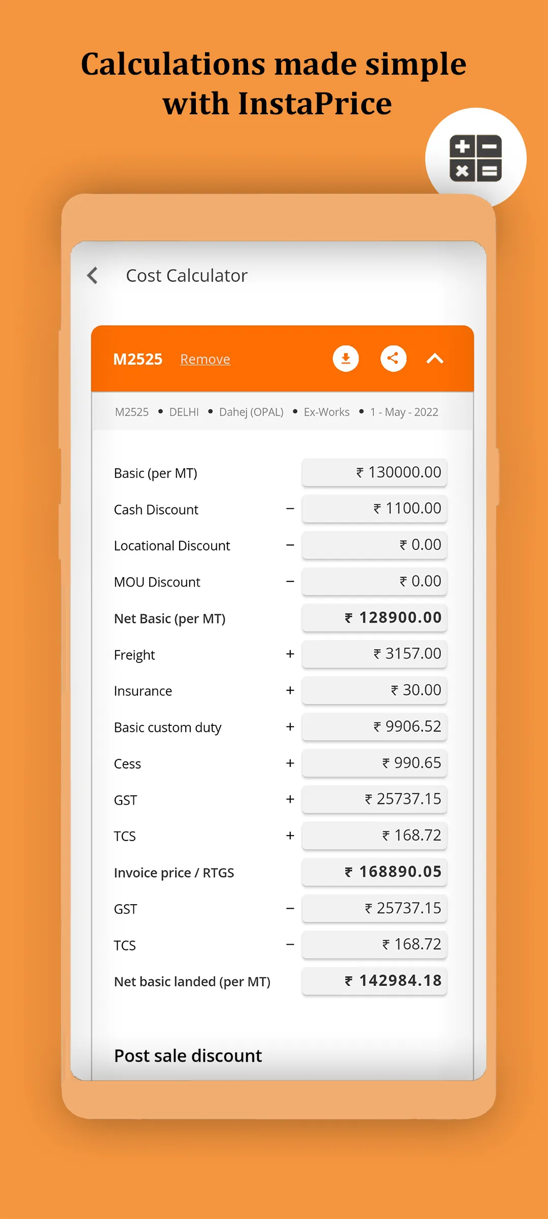 InstaPrice-Polymer Pricing App | Indus Appstore | Screenshot