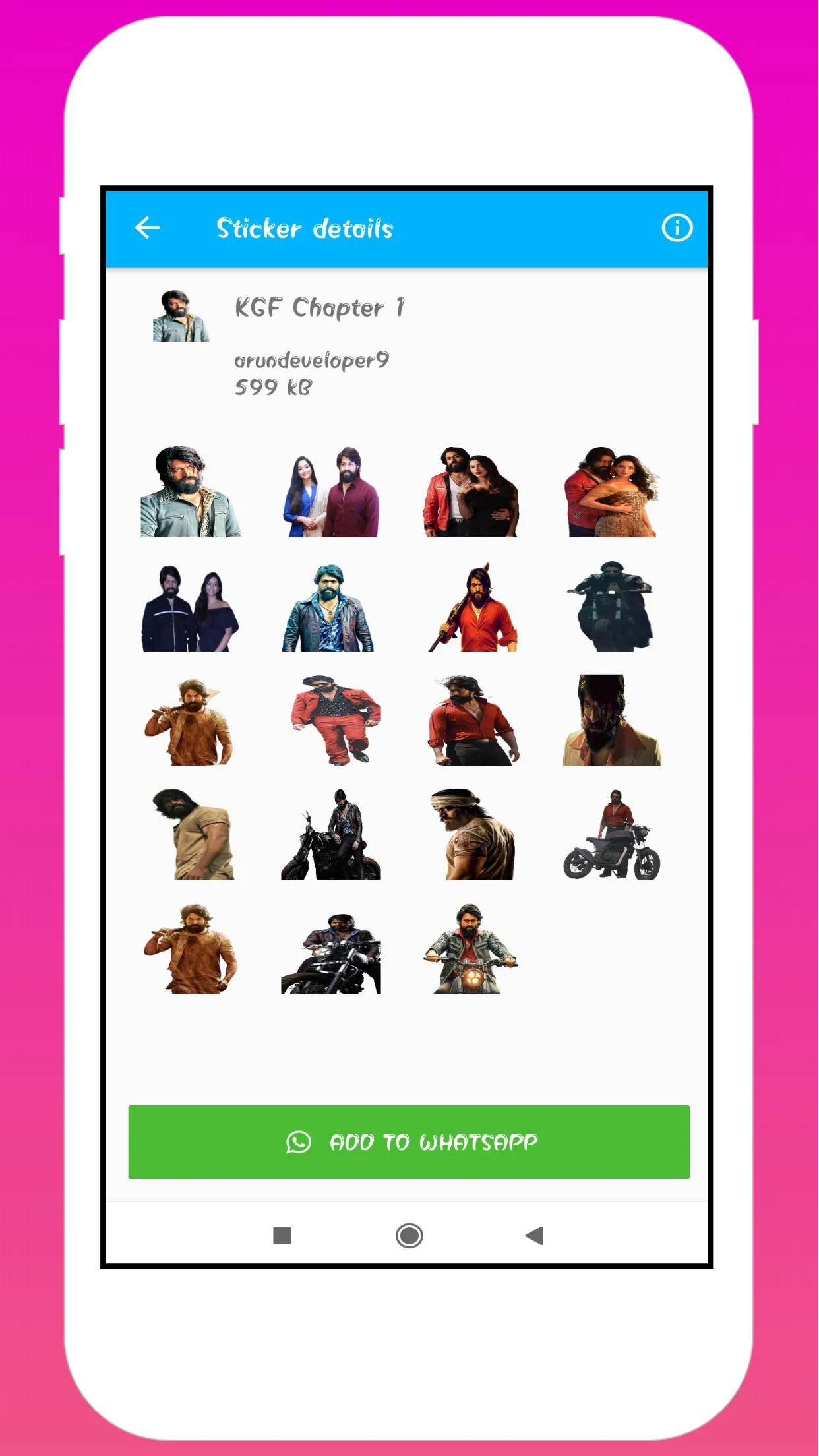Kgf Yash Stickers | Indus Appstore | Screenshot