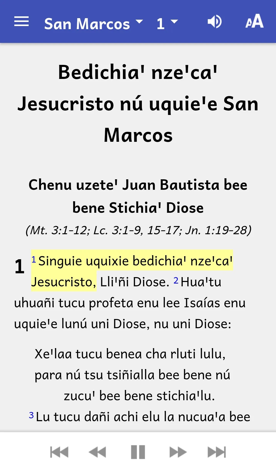 Zapoteco de Lachixío Bible | Indus Appstore | Screenshot